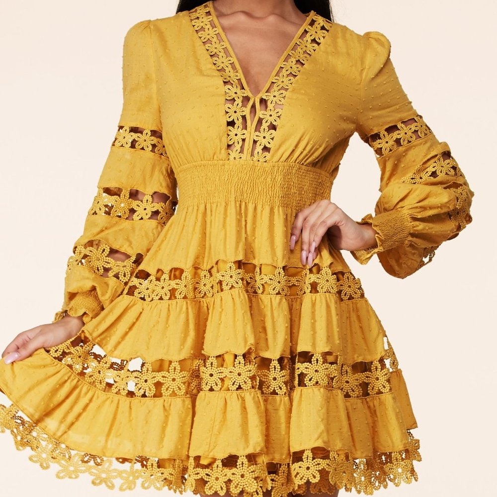 LONG SLEEVE MINI DRESS BY LATISTE - Picture 7 of 13